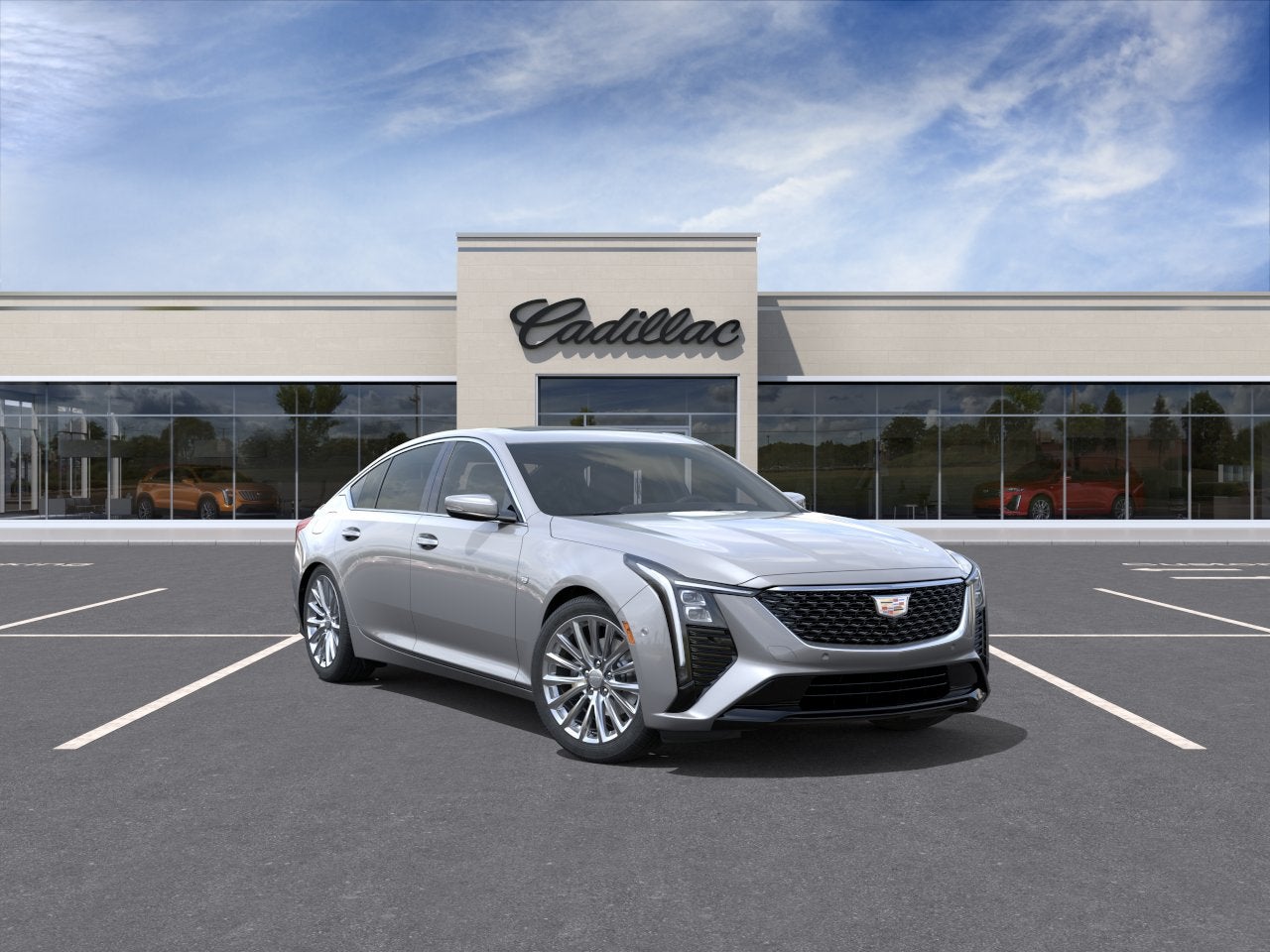 Argent Silver Metallic 2026 Cadillac CT5 Sedan All-Wheel Drive Automatic