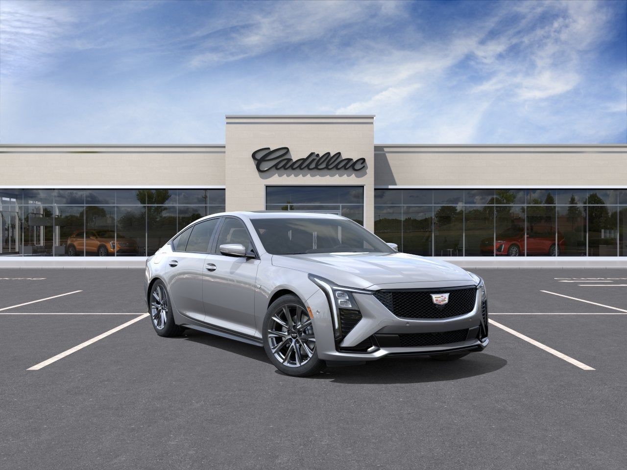 Argent Silver Metallic 2026 Cadillac CT5 Sedan All-Wheel Drive Automatic
