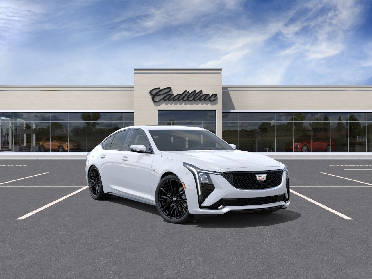 Summit White 2026 Cadillac CT5 Sedan All-Wheel Drive Automatic