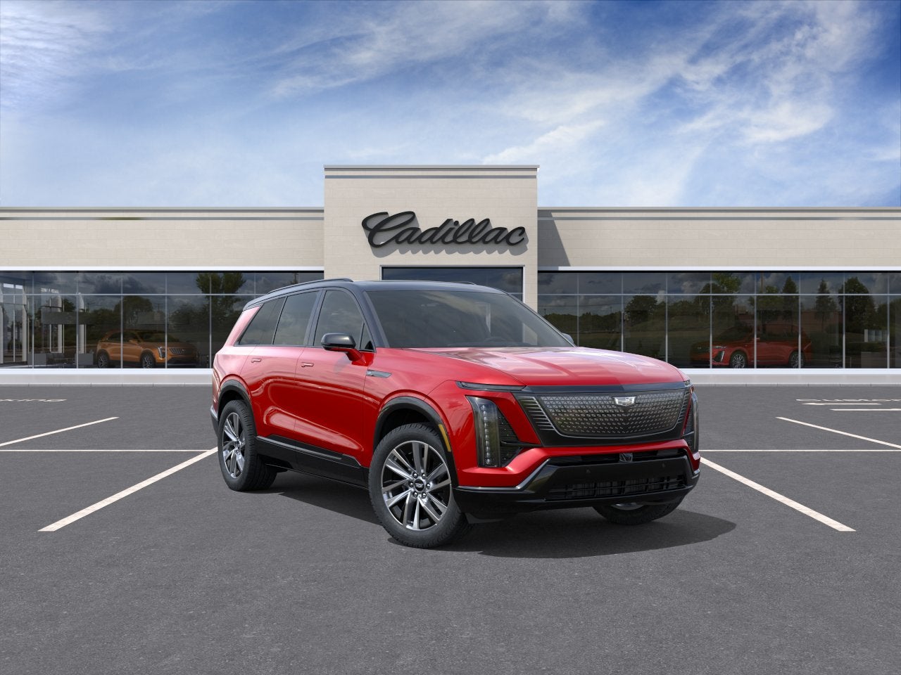 Radiant Red Tintcoat 2027 Cadillac VISTIQ SUV / Crossover All-Wheel Drive Automatic