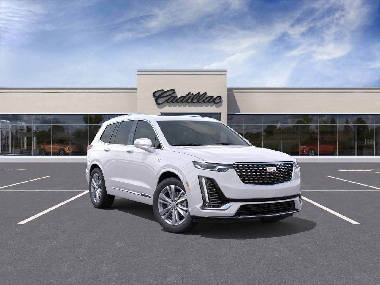 Crystal White Tricoat 2025 Cadillac XT6 Premium Luxury AWD SUV / Crossover Four-Wheel Drive Automatic