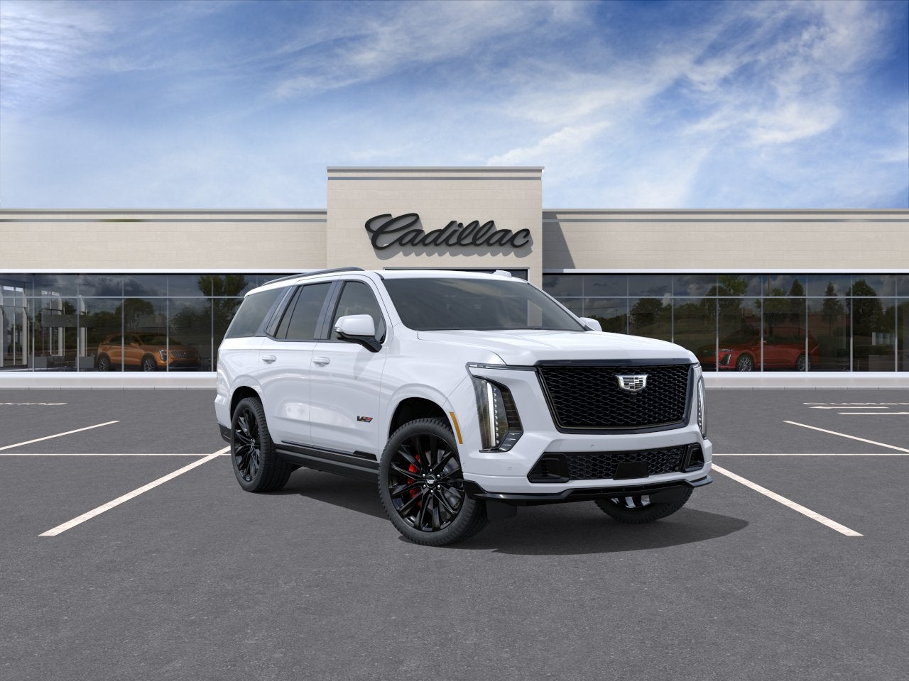 Vibrant White Tricoat 2026 Cadillac Escalade-V SUV / Crossover All-Wheel Drive Automatic