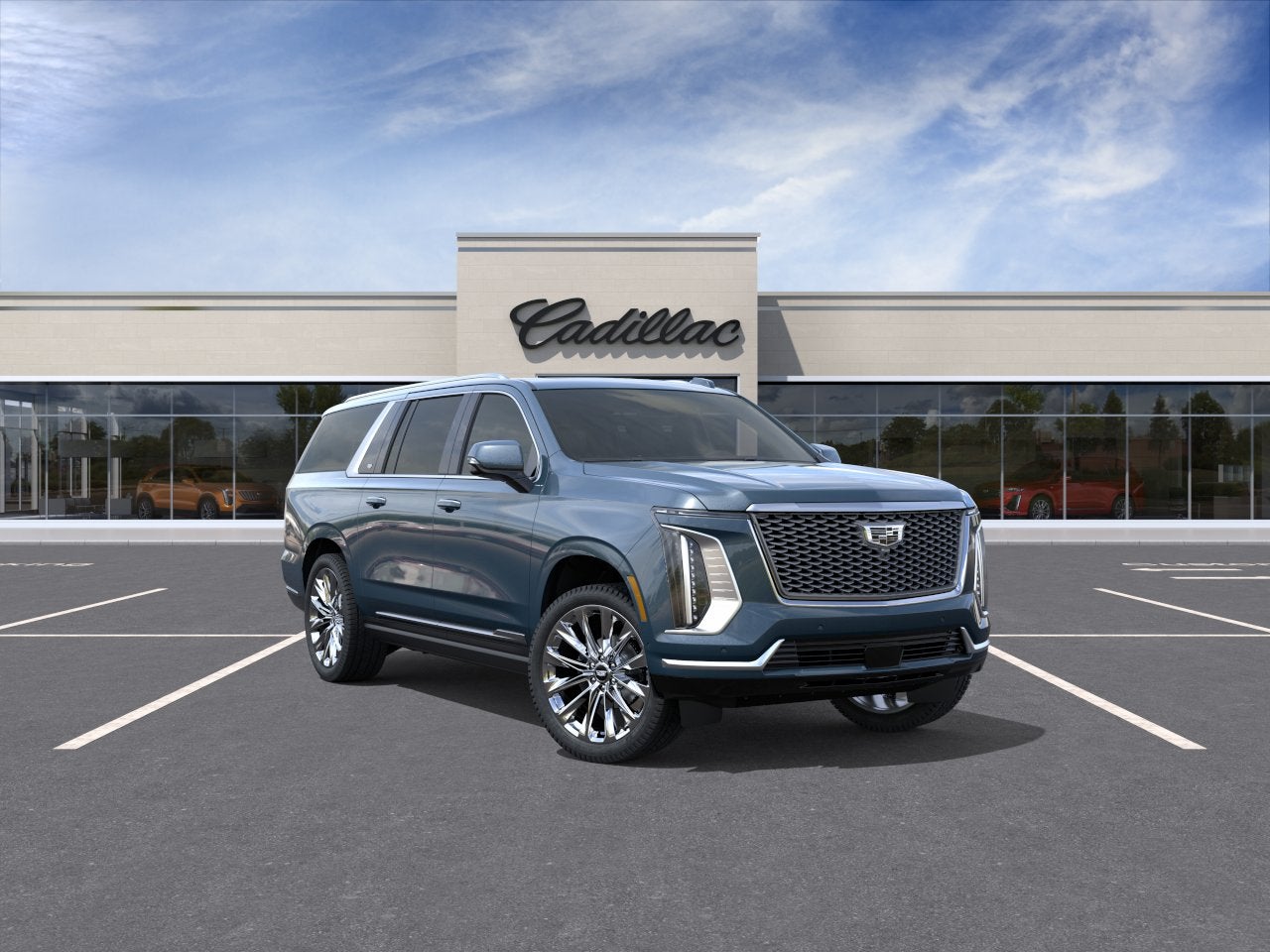 Deep Sea Metallic 2026 Cadillac Escalade ESV SUV / Crossover Four-Wheel Drive Automatic