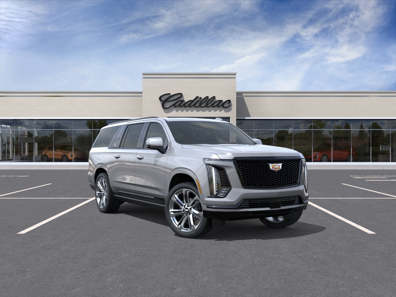 Argent Silver Metallic 2026 Cadillac Escalade ESV SUV / Crossover Four-Wheel Drive Automatic