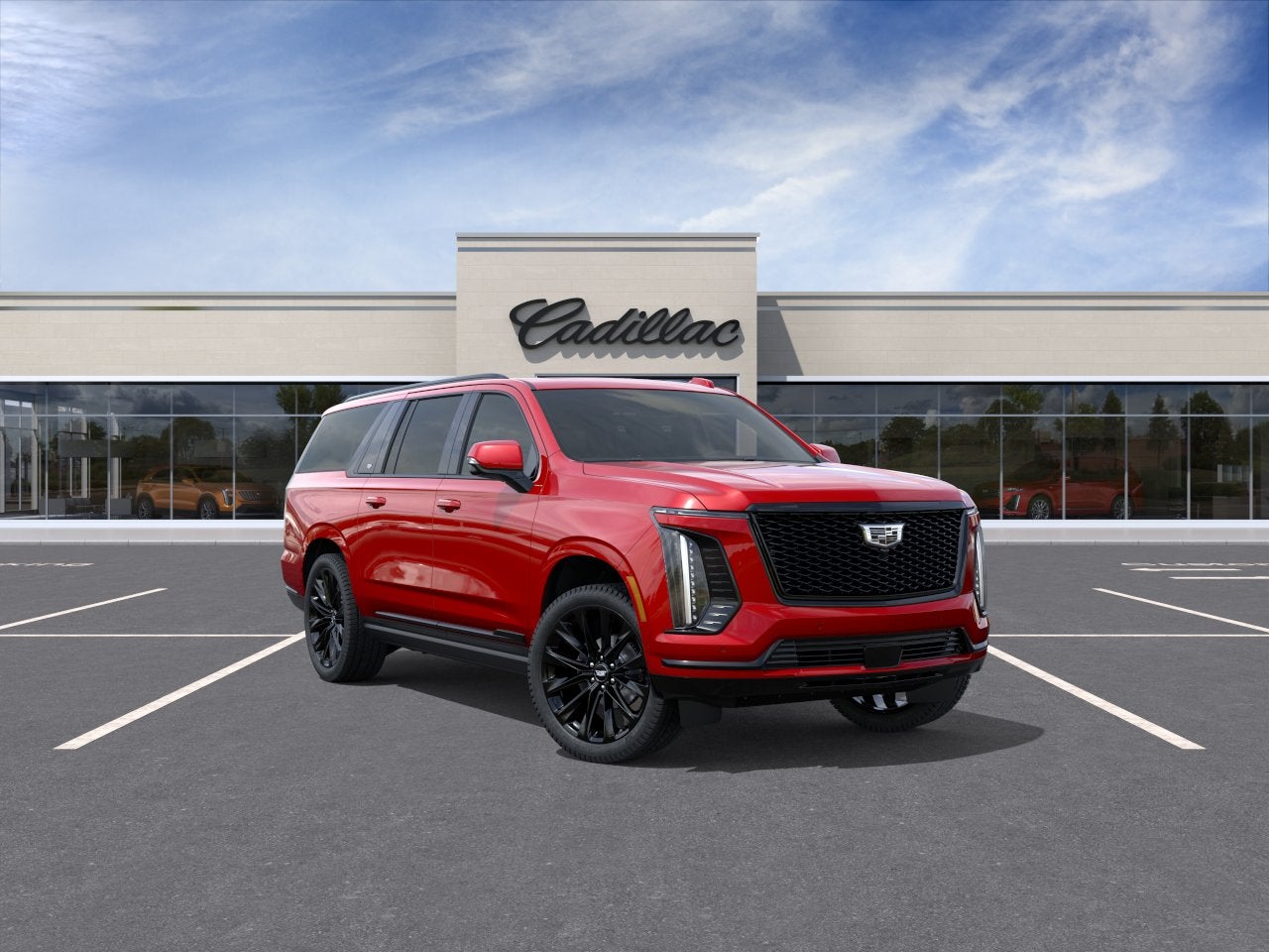 Radiant Red Tintcoat 2026 Cadillac Escalade ESV SUV / Crossover Four-Wheel Drive Automatic