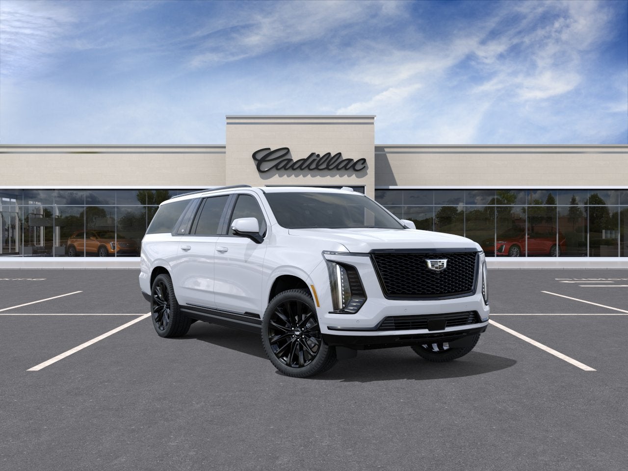 Vibrant White Tricoat 2026 Cadillac Escalade ESV SUV / Crossover Four-Wheel Drive Automatic