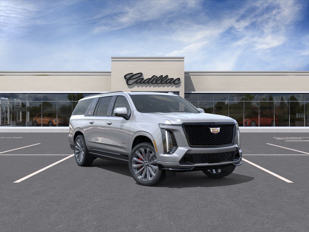 Argent Silver Metallic 2026 Cadillac Escalade-V SUV / Crossover All-Wheel Drive Automatic