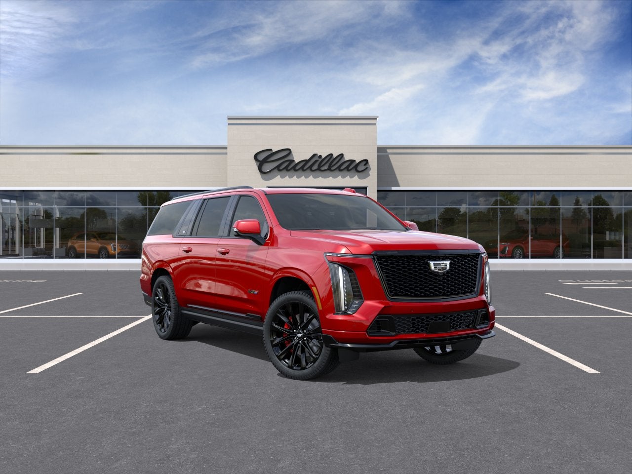 Radiant Red Tintcoat 2026 Cadillac Escalade-V SUV / Crossover All-Wheel Drive Automatic