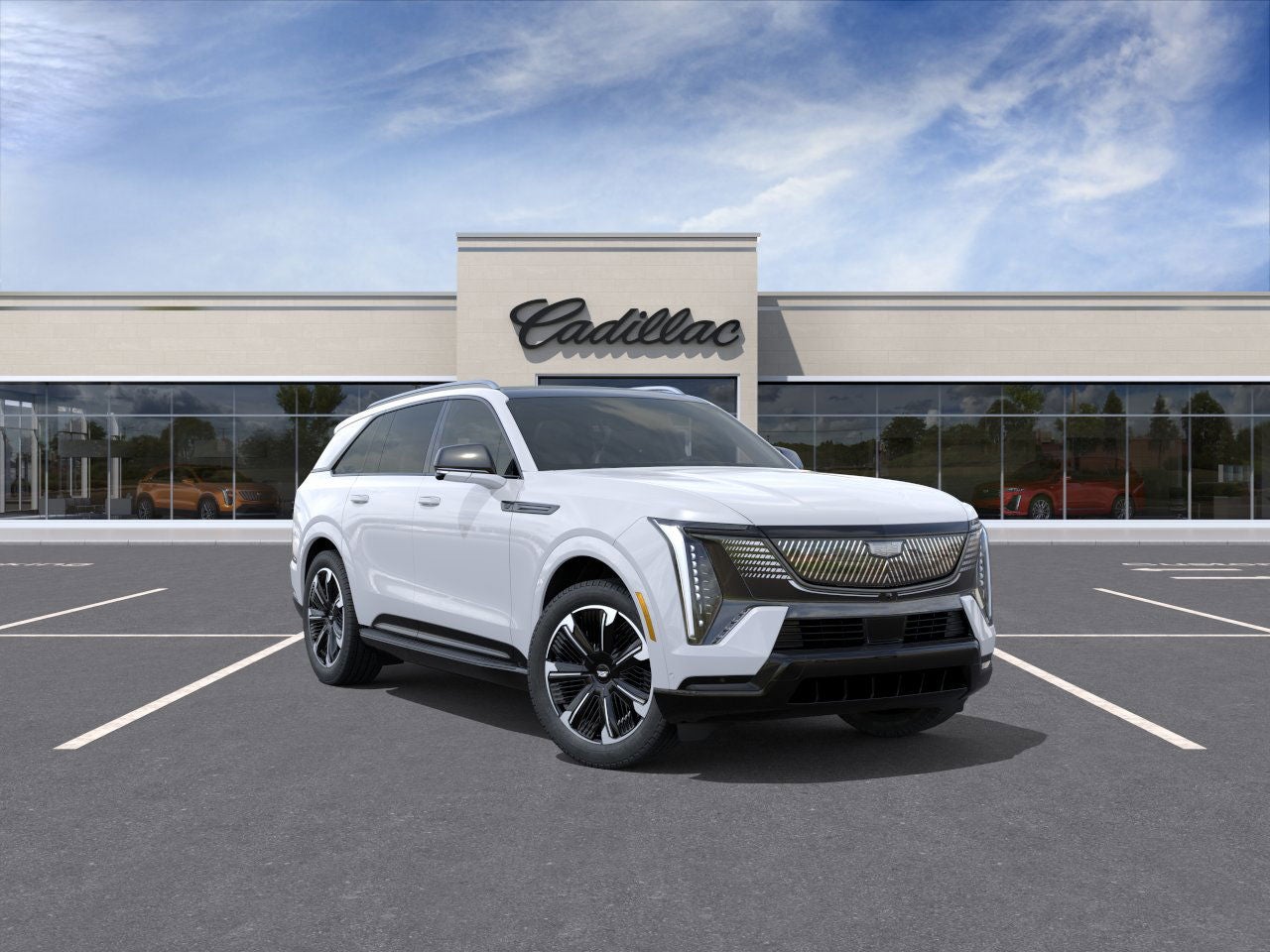 Vibrant White Tricoat 2026 Cadillac Escalade IQ Sport AWD SUV / Crossover All-Wheel Drive Automatic