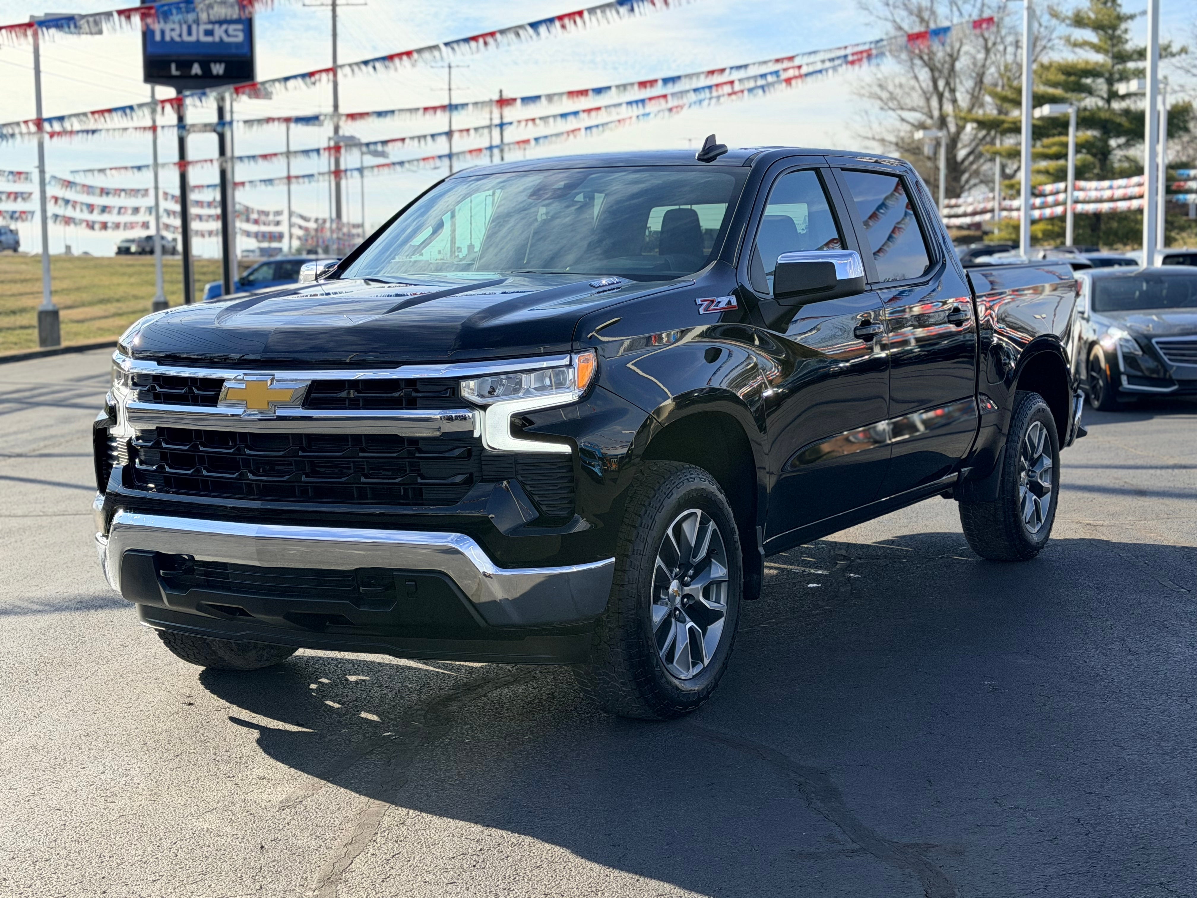 Black 2026 Chevrolet Silverado 1500 Pickup Truck Four-Wheel Drive Automatic