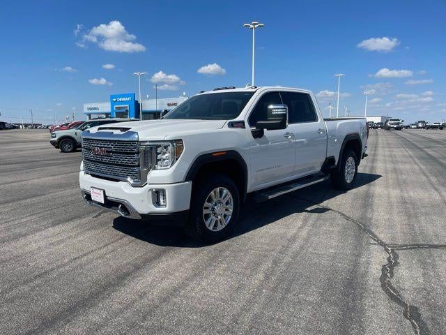 White Frost Tricoat 2023 GMC Sierra 2500HD Denali Crew Cab 4WD Pickup Truck Four-Wheel Drive Automatic