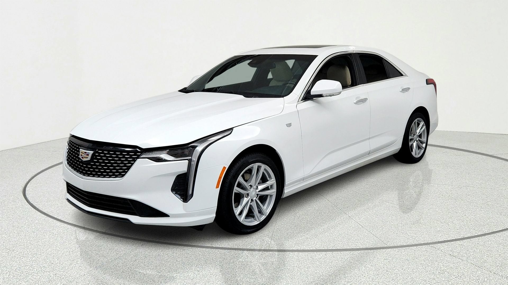 Summit White 2024 Cadillac CT4 Sedan All-Wheel Drive Automatic
