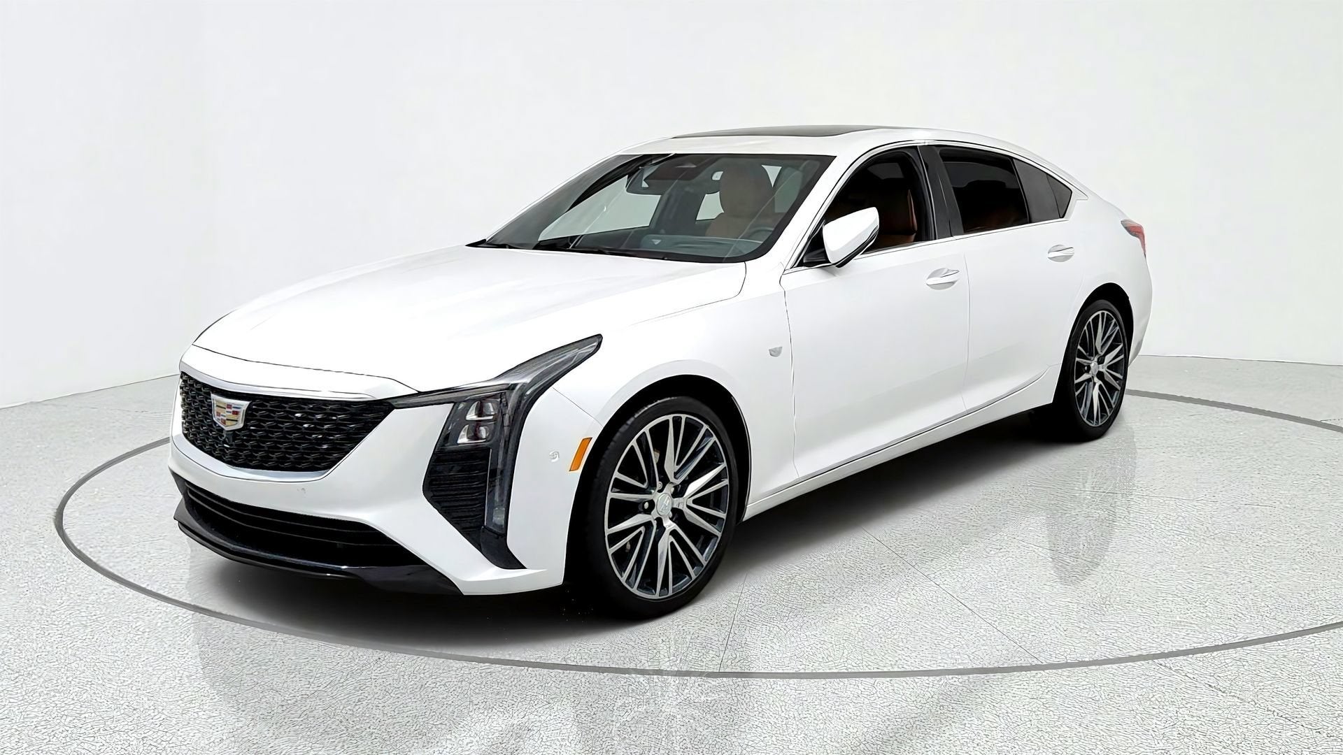 Crystal White Tricoat 2025 Cadillac CT5 Sedan All-Wheel Drive Automatic