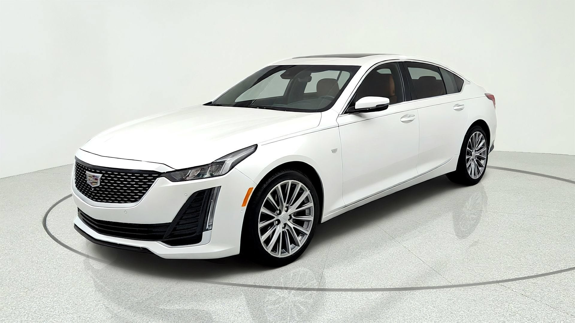 Crystal White Tricoat 2024 Cadillac CT5 Sedan All-Wheel Drive Automatic