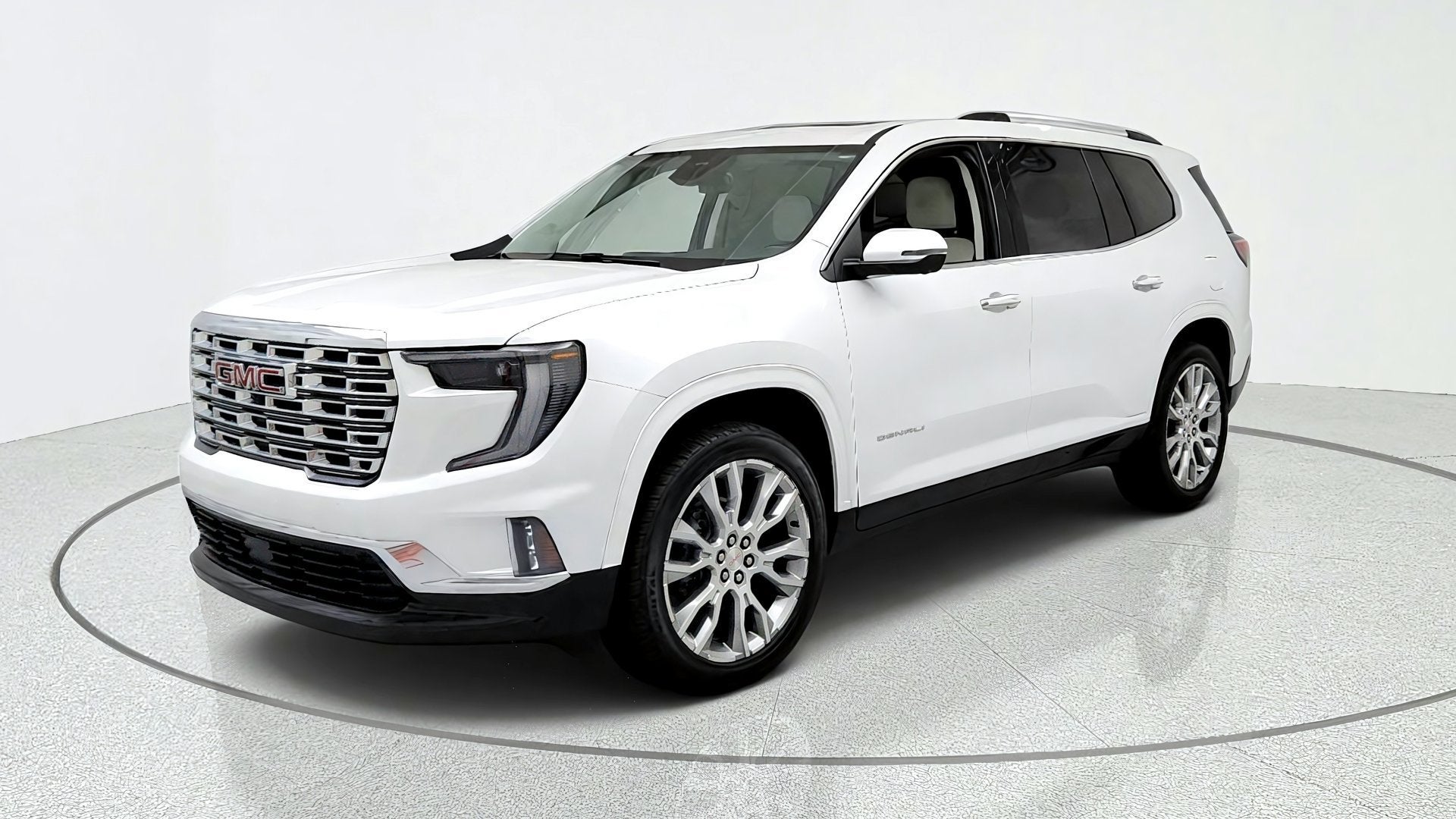White Frost Tricoat 2024 GMC Acadia SUV / Crossover Four-Wheel Drive Automatic