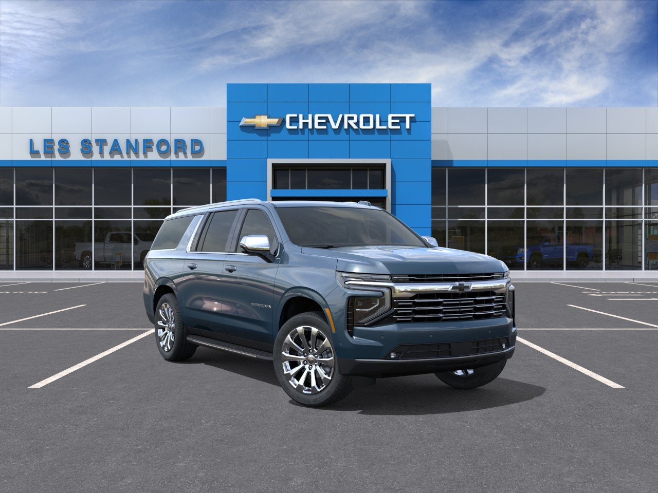 Lakeshore Blue Metallic 2026 Chevrolet Suburban SUV / Crossover Four-Wheel Drive Automatic
