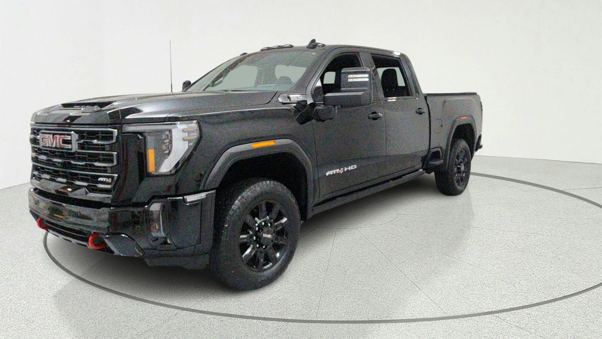 Onyx Black 2024 GMC Sierra 2500HD AT4 Crew Cab 4WD Pickup Truck Four-Wheel Drive Automatic