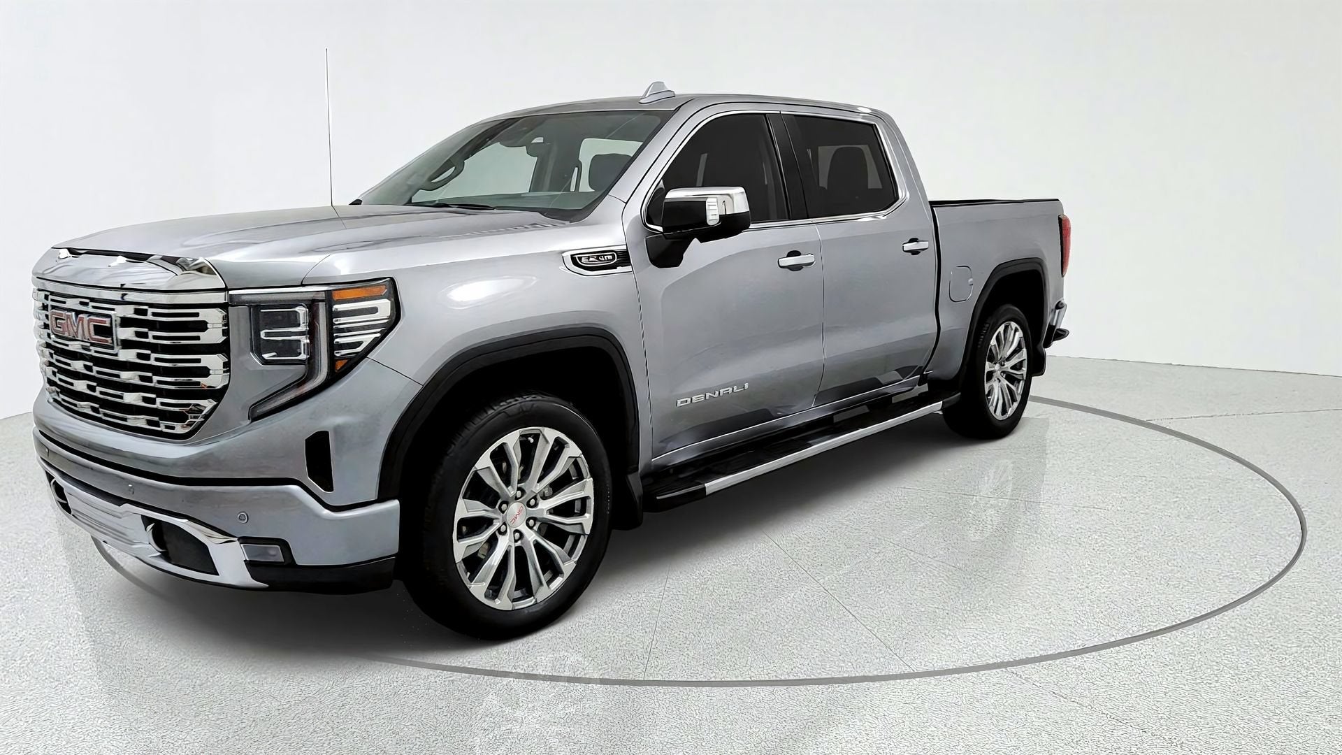 Silver 2023 GMC Sierra 1500 Pickup Truck Four-Wheel Drive Automatic