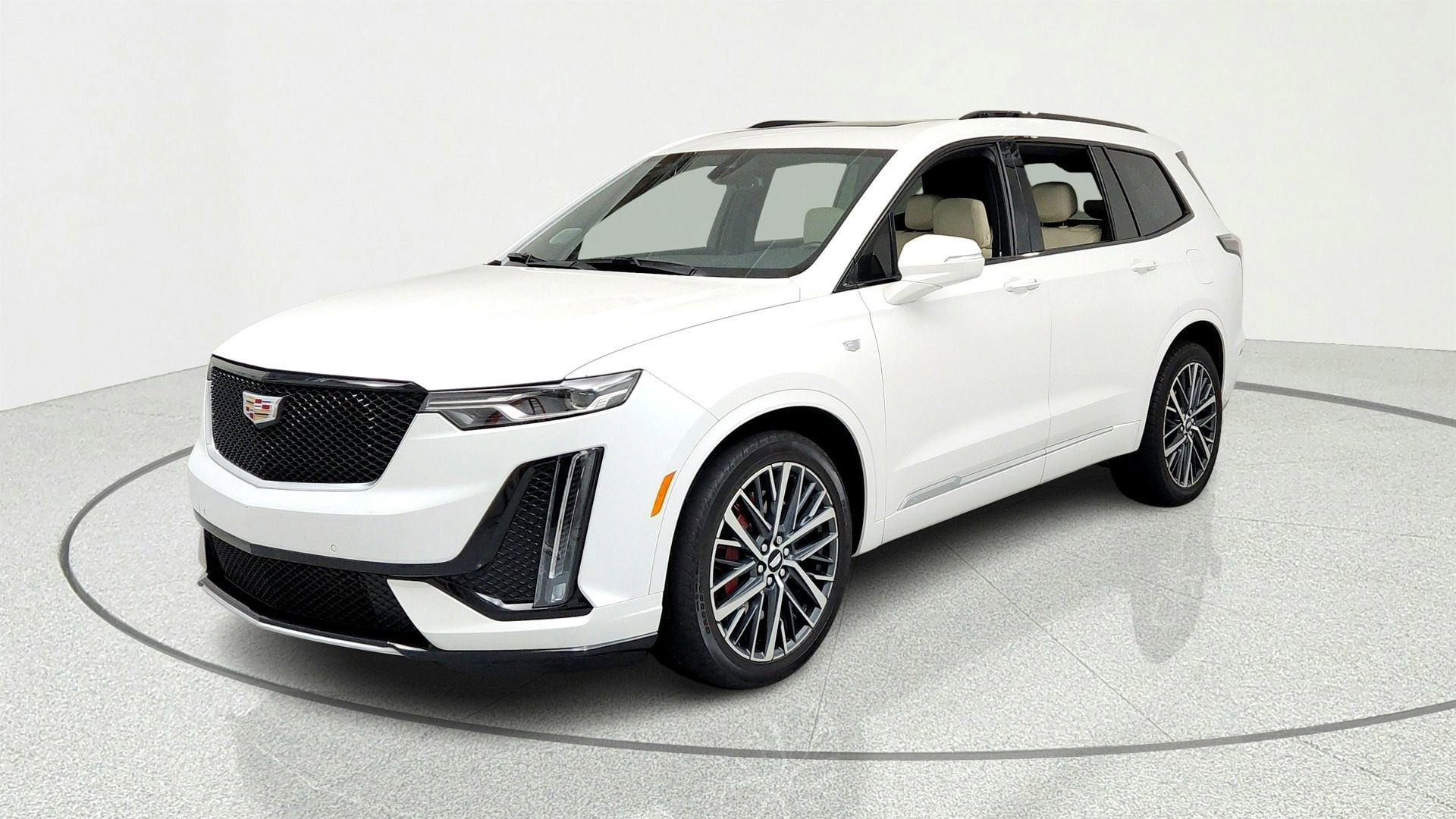 Crystal White Tricoat 2024 Cadillac XT6 Sport AWD SUV / Crossover Four-Wheel Drive Automatic