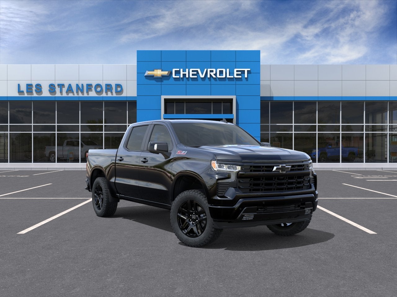 Black 2026 Chevrolet Silverado 1500 Pickup Truck Four-Wheel Drive Automatic