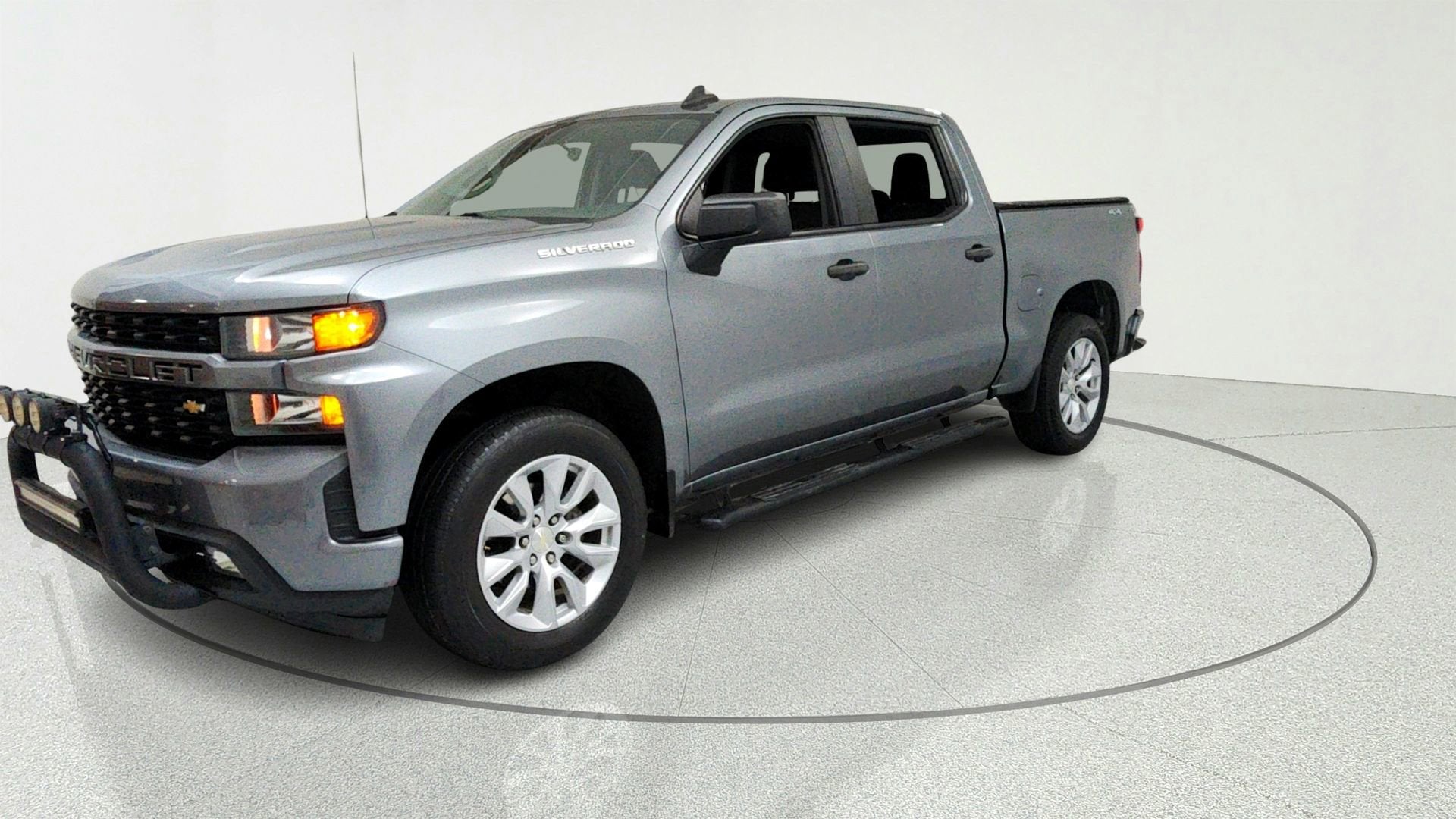 Gray (Satin Steel Metallic) 2019 Chevrolet Silverado 1500 Pickup Truck Four-Wheel Drive Automatic