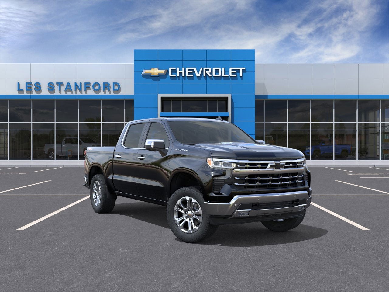 Black 2026 Chevrolet Silverado 1500 Pickup Truck Four-Wheel Drive Automatic