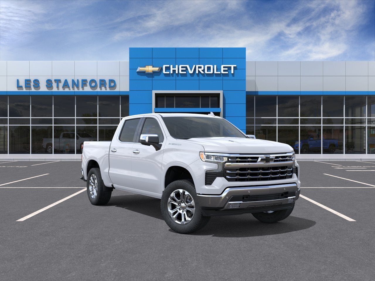 Summit White 2026 Chevrolet Silverado 1500 Pickup Truck Four-Wheel Drive Automatic