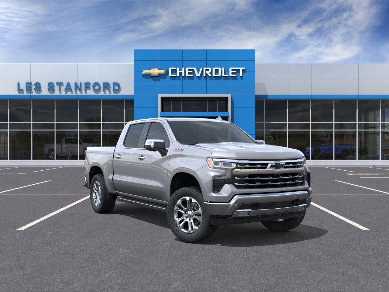 Sterling Gray Metallic 2026 Chevrolet Silverado 1500 Pickup Truck Four-Wheel Drive Automatic