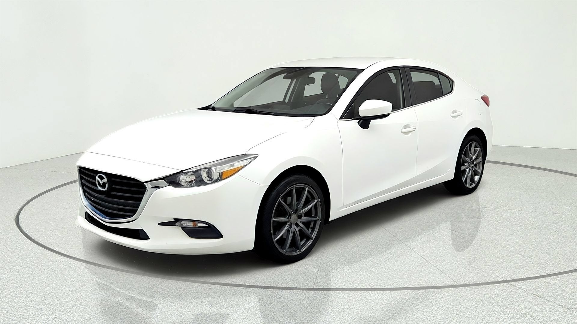 White 2018 Mazda MAZDA3 Sedan Front-Wheel Drive 