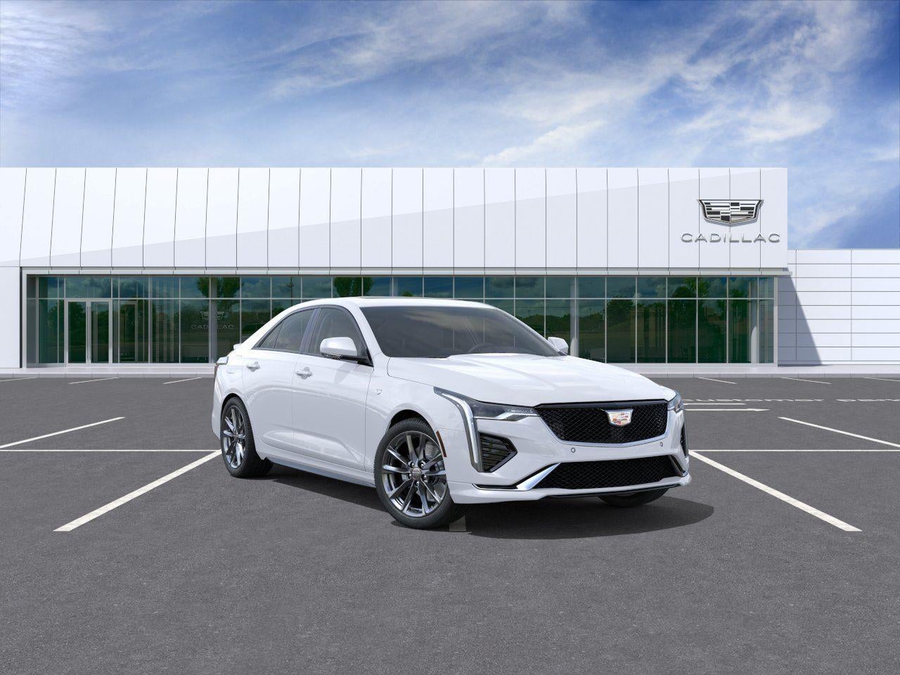 Vibrant White Tricoat (Late Availability) 2026 Cadillac CT4 Sedan Rear-Wheel Drive Automatic