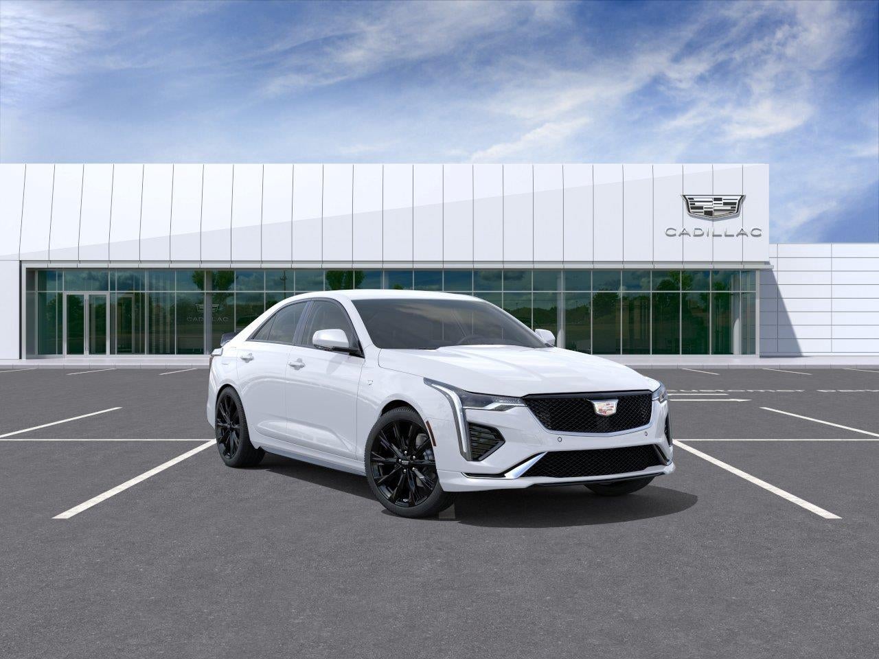 Vibrant White Tricoat 2026 Cadillac CT4 Sedan All-Wheel Drive Automatic