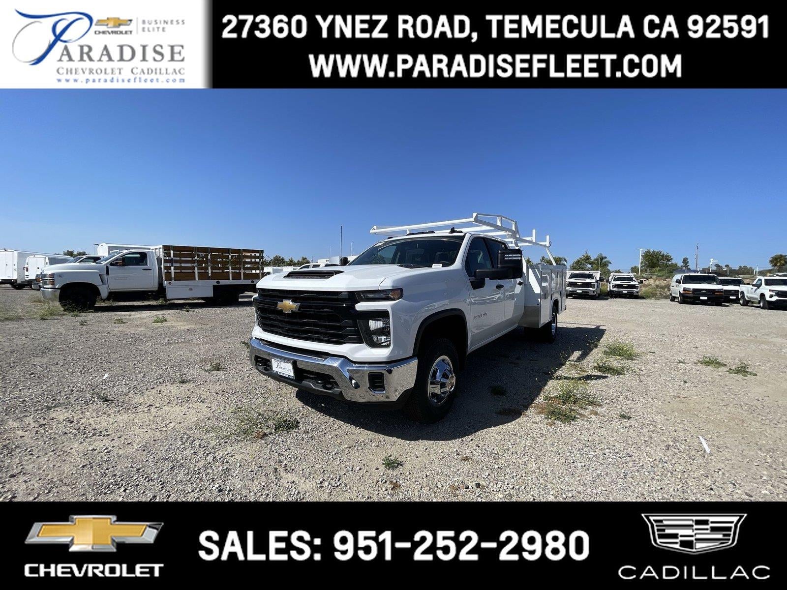 Summit White 2026 Chevrolet Silverado 3500HD Chassis Pickup Truck 4X2 Automatic