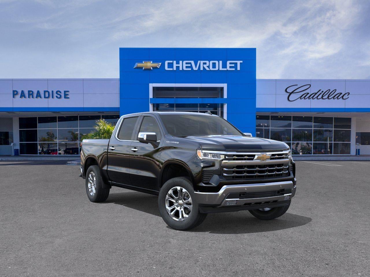 Black 2026 Chevrolet Silverado 1500 Pickup Truck Four-Wheel Drive Automatic