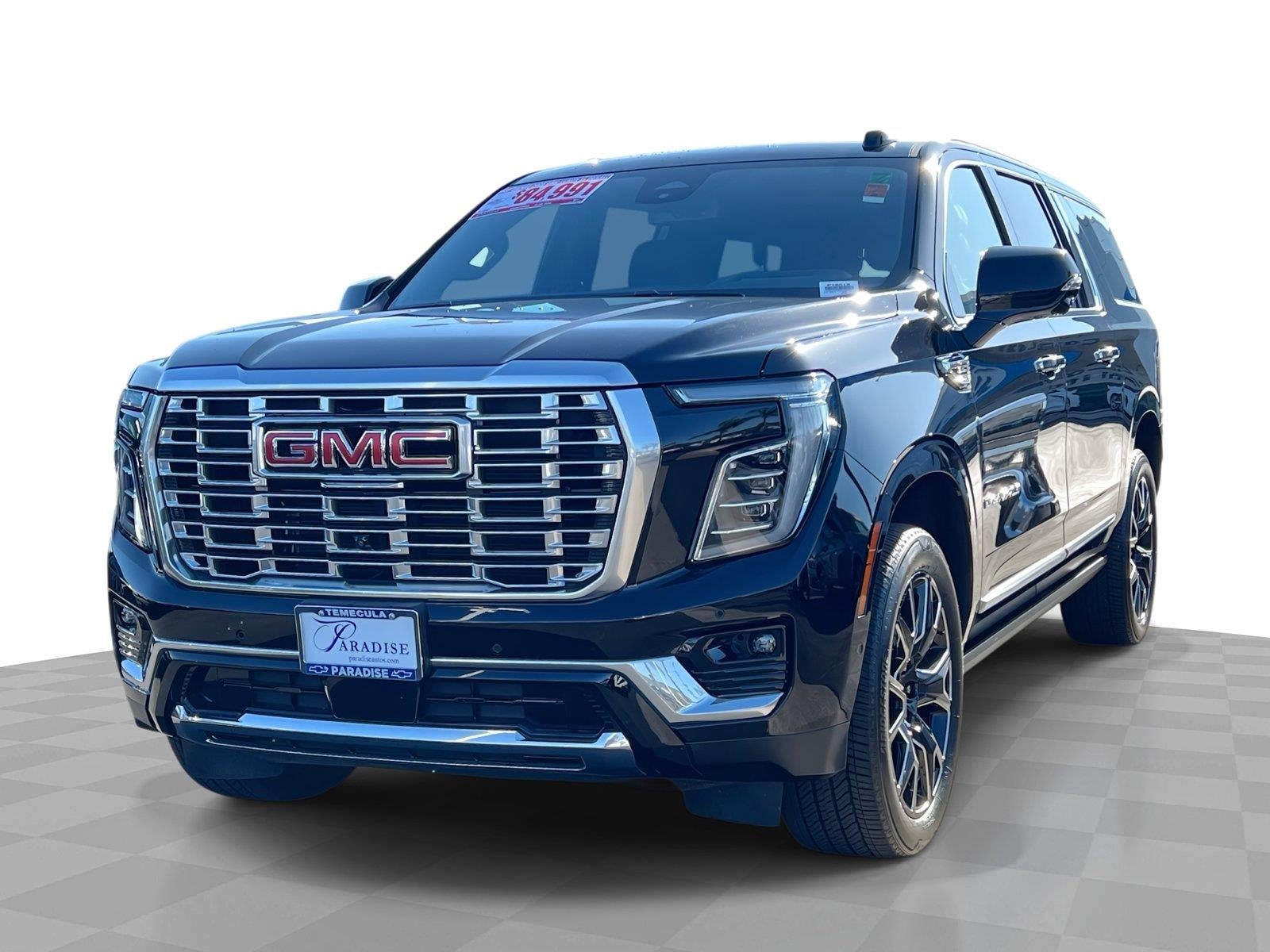 Onyx Black 2025 GMC Yukon XL SUV / Crossover Four-Wheel Drive Automatic