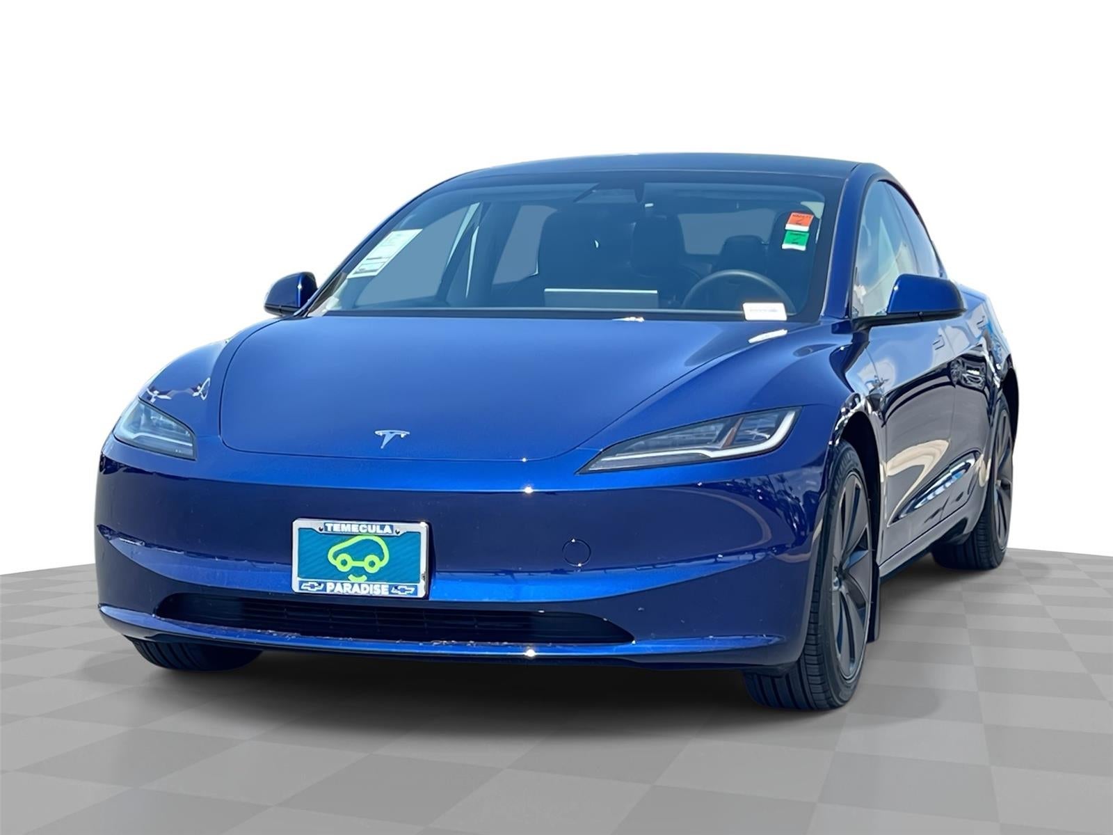Blue 2025 Tesla Model 3 Sedan Rear-Wheel Drive Automatic