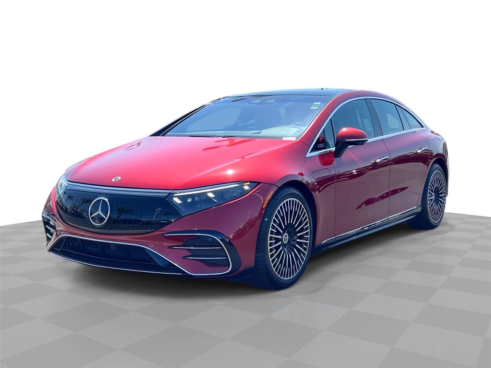 Red 2023 Mercedes-Benz EQS 580 4MATIC AWD Sedan All-Wheel Drive Automatic