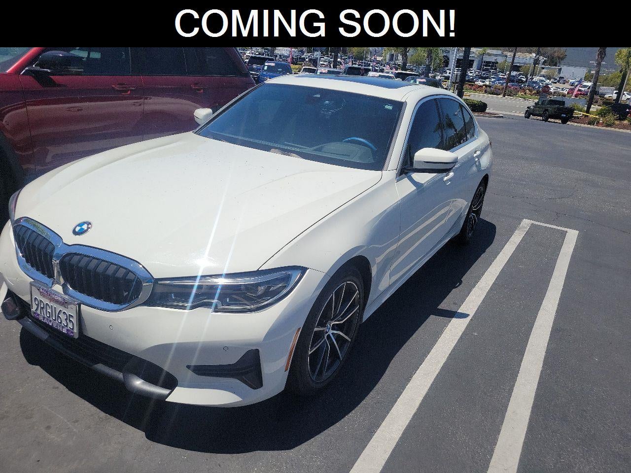 White 2019 BMW 3 Series Sedan Rear-Wheel Drive 