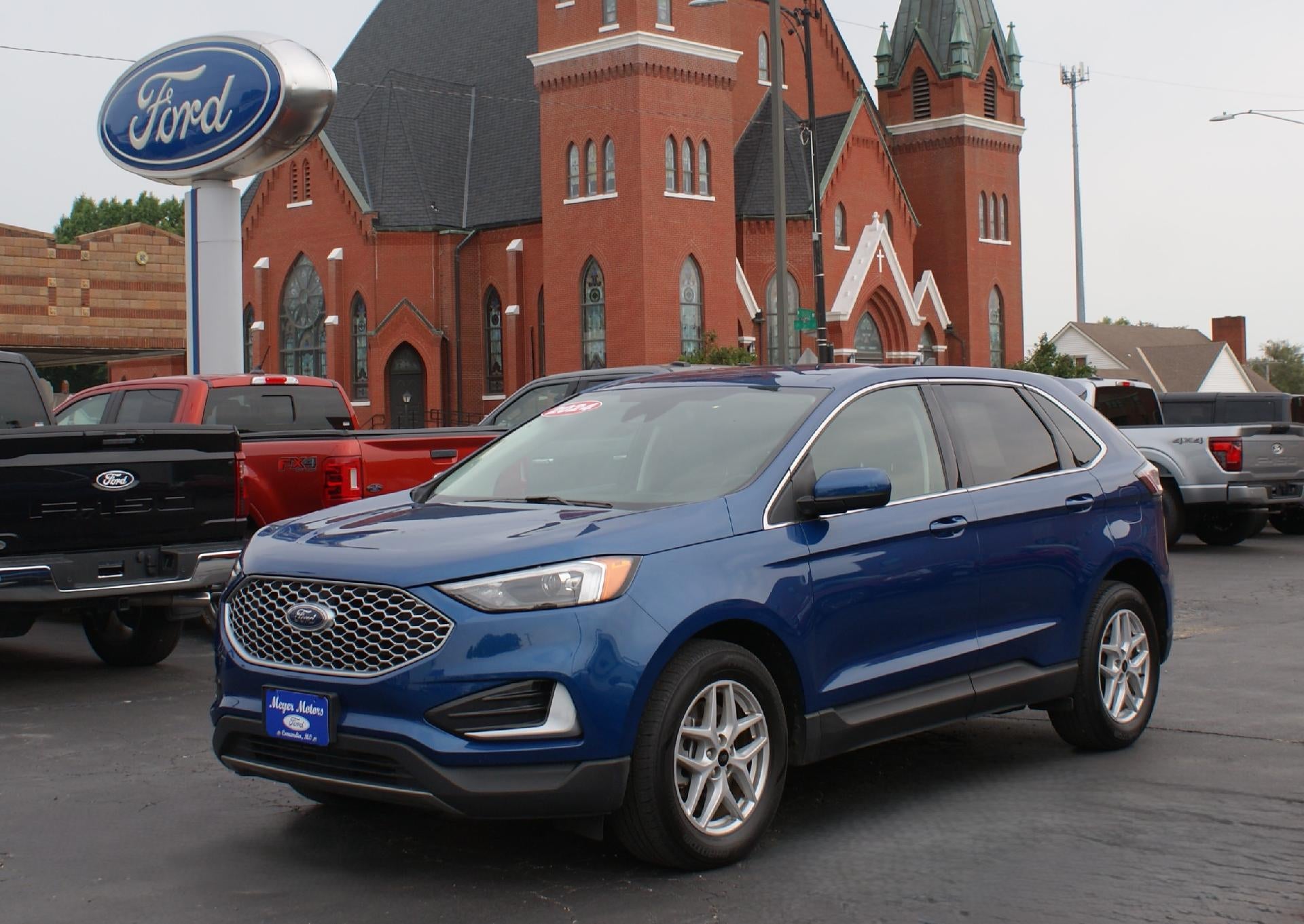 Atlas Blue Metallic 2024 Ford Edge SUV / Crossover All-Wheel Drive 8-Speed Automatic