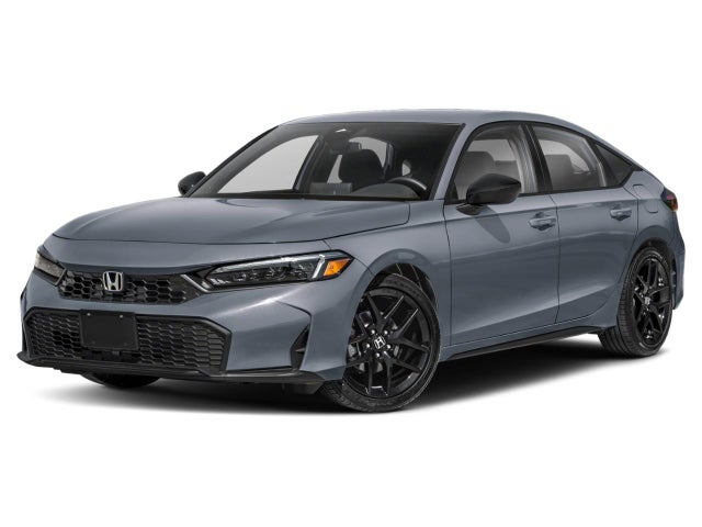 Gray 2026 Honda Civic Hatchback Sport FWD Hatchback Front-Wheel Drive Continuously Variable Transmission