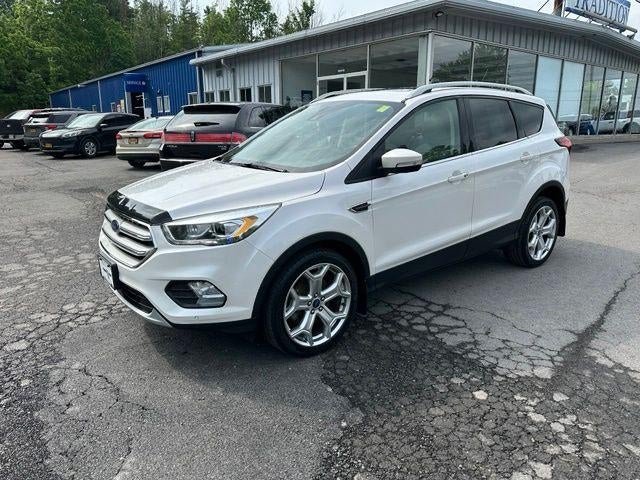 White Platinum Clearcoat Metallic 2019 Ford Escape Titanium AWD SUV / Crossover All-Wheel Drive Automatic