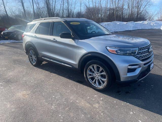 Iconic Silver Metallic 2023 Ford Explorer SUV / Crossover All-Wheel Drive Automatic