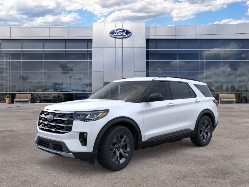 Star White Metallic Tri-Coat 2026 Ford Explorer SUV / Crossover All-Wheel Drive Automatic