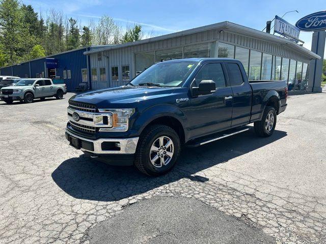 Blue 2020 Ford F-150 Pickup Truck Four-Wheel Drive Automatic