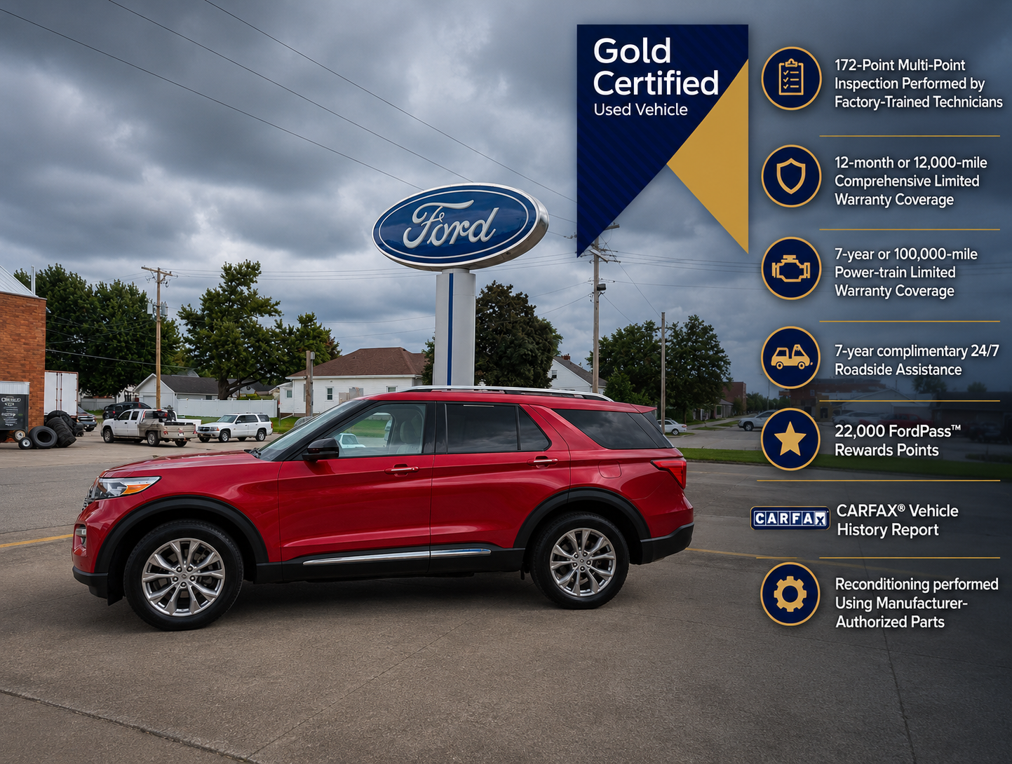 Rapid Red Metallic Tinted Clearcoat 2023 Ford Explorer SUV / Crossover All-Wheel Drive Automatic