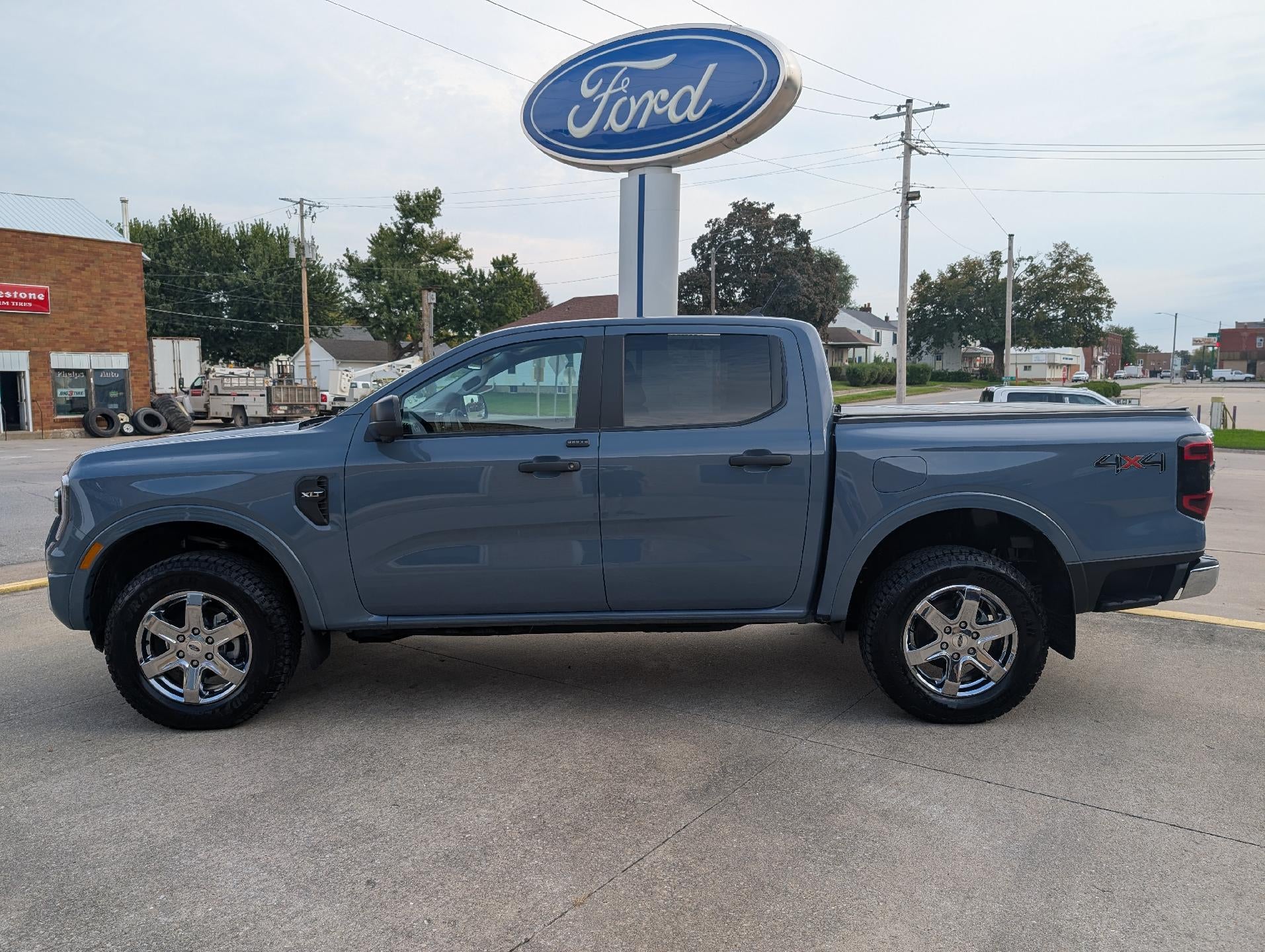 Blue (Azure Gray Metallic Tri-Coat) 2025 Ford Ranger Pickup Truck Four-Wheel Drive Automatic