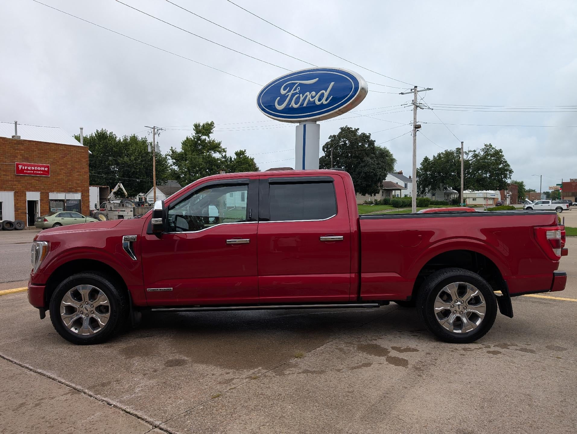 Rapid Red Metallic Tinted Clearcoat 2021 Ford F-150 Pickup Truck Four-Wheel Drive Automatic