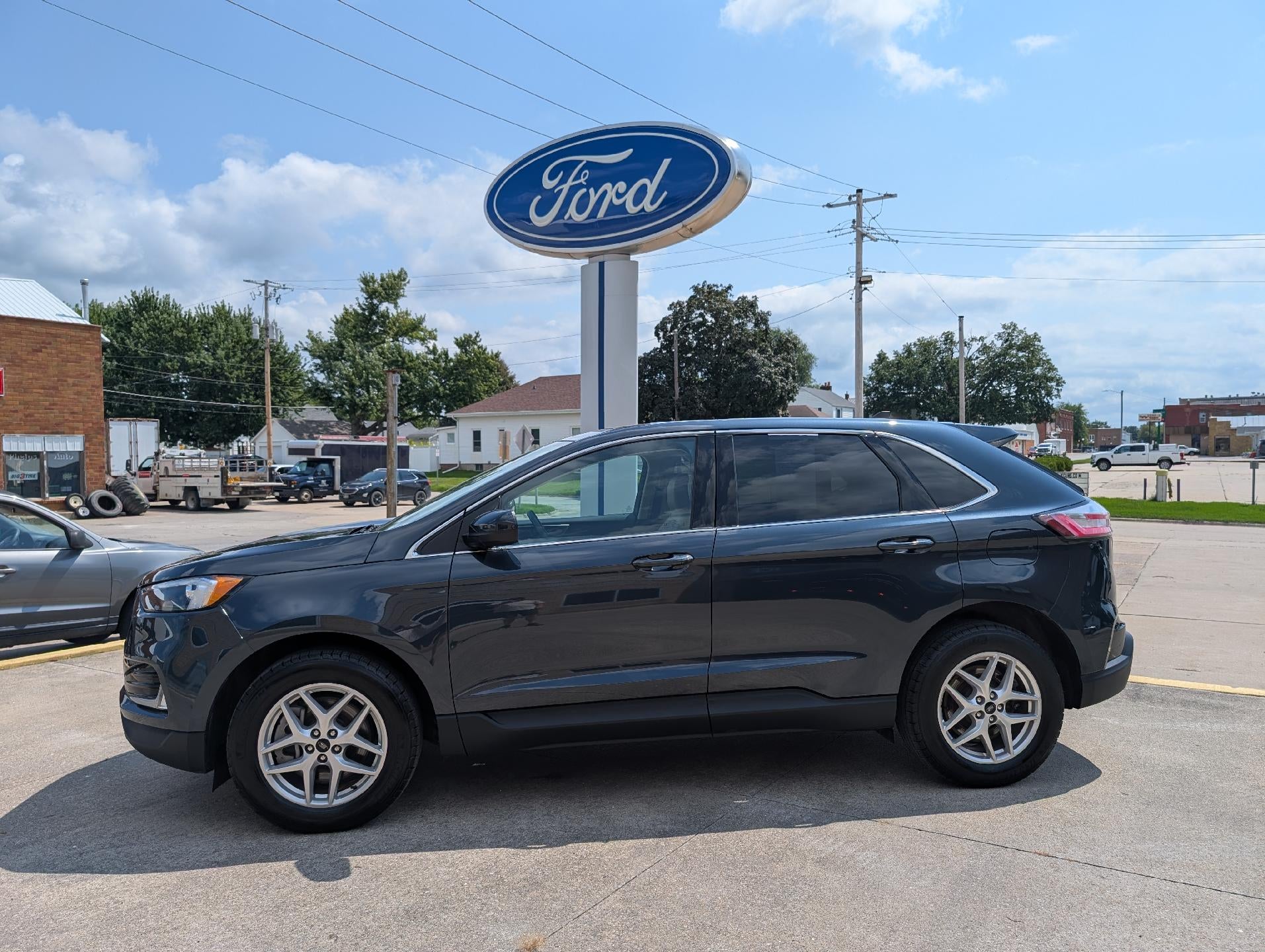 Stone Blue Metallic 2024 Ford Edge SUV / Crossover All-Wheel Drive 8-Speed Automatic