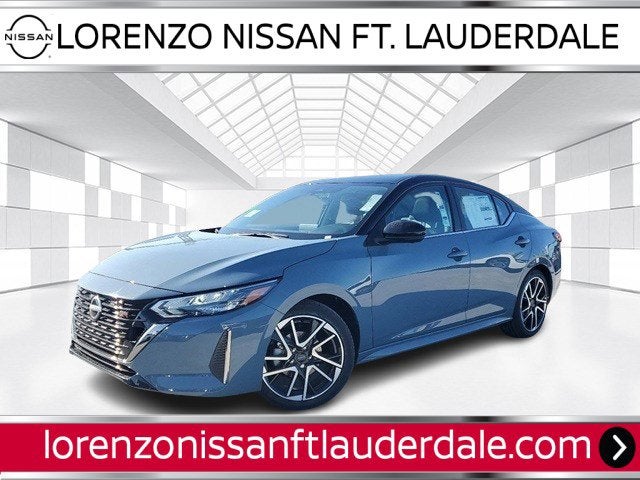 Atlantic Gray Metallic/Super Black 2025 Nissan Sentra Sedan Front-Wheel Drive Continuously Variable Transmission