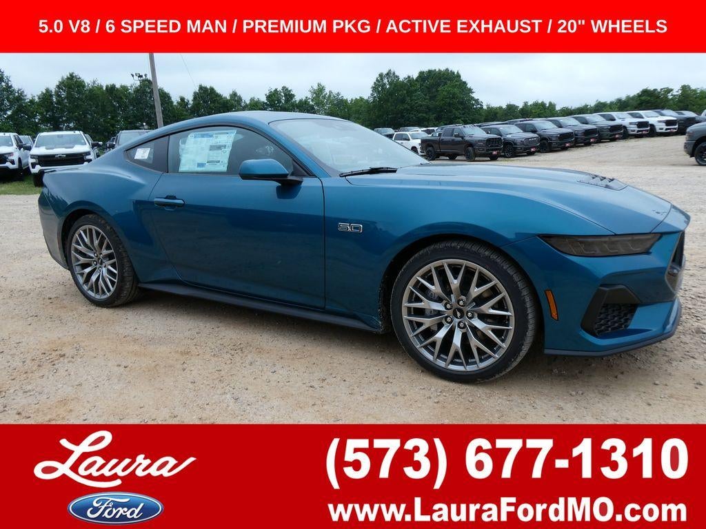 Adriatic Blue Metallic 2026 Ford Mustang Coupe Rear-Wheel Drive Manual