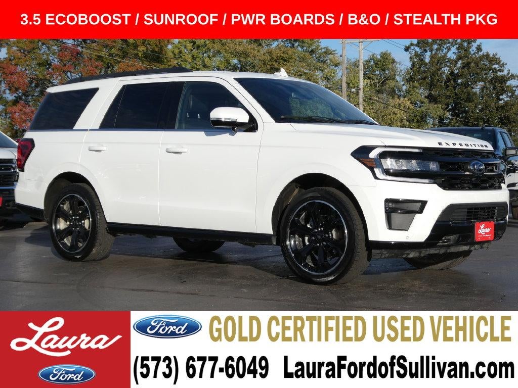 Star White Metallic Tri Coat 2023 Ford Expedition SUV / Crossover Four-Wheel Drive Automatic